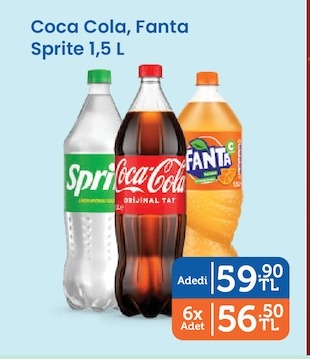 Coca Cola, Fanta Sprite 1,5 L