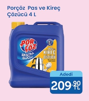 Porçöz Pas Ve Kireç Çözücü 4 L