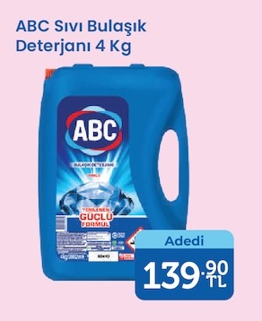 Abc Sıvı Bulaşık Deterjanı 4 Kg