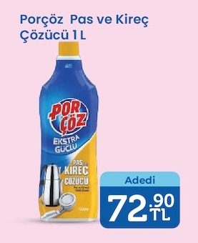 Porçöz Pas Ve Kireç Çözücü 1 L