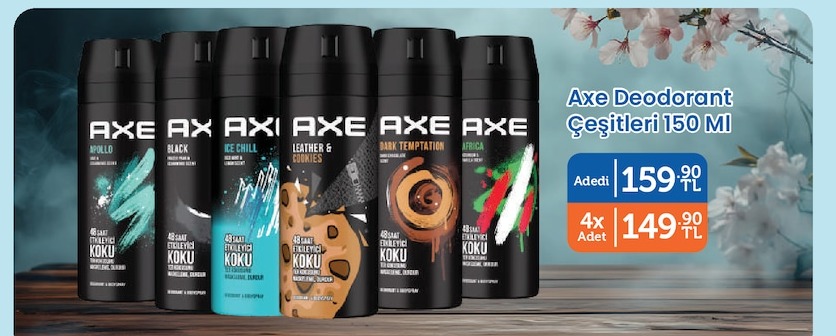 Axe Deodorant Çeşitleri 150 Ml