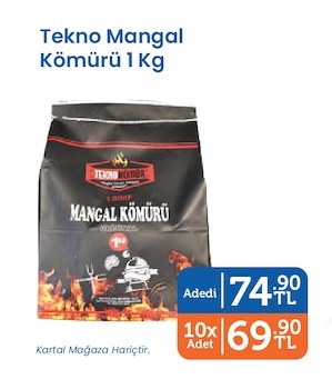 Tekno Mangal Kömürü 1 Kg