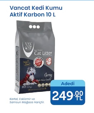 Vancat Kedi Kumu Aktif Karbon 10 L