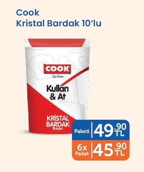 Cook Kristal Bardak 10'Lu