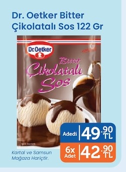 Dr. Oetker Bitter Çikolatalı Sos 122 Gr