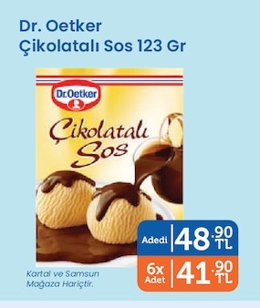 Dr. Oetker Çikolatalı Sos 123 Gr