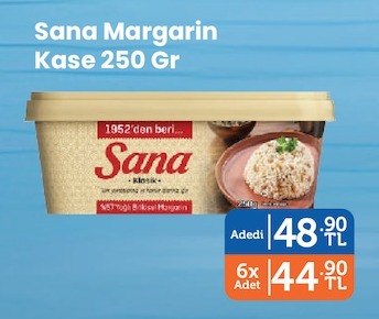Sana Margarin Kase 250 Gr