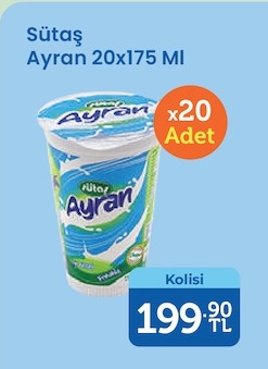 Sütaş Ayran 20X175 Ml