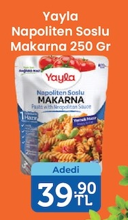 Yayla Napoliten Soslu Makarna 250 Gr