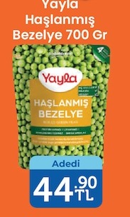 Yayla Haşlanmış Bezelye 700 Gr