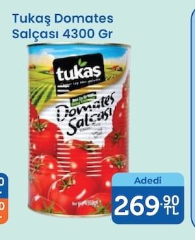 Tukas Domates Salçasi 4300 Gr