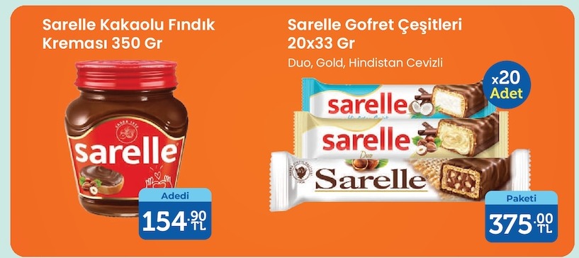 Sarelle Kakaolu Fındık Kreması 350 Gr