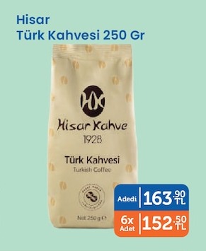 Hisar Türk Kahvesi 250 Gr