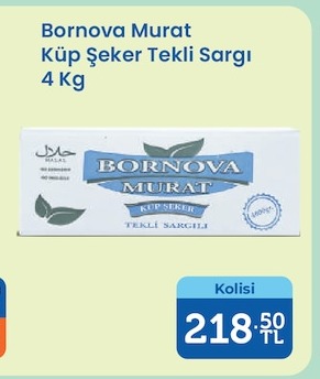 Bornova Murat Küp Şeker Tekli Sargı 4 Kg