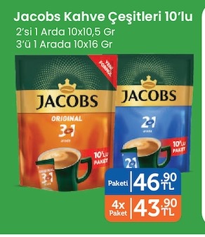 Jacobs Kahve Çesitleri 10'Lu 3'Ü 1 Arada 10X16 Gr