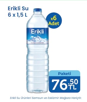 Erikli Su 6 X 1,5 L