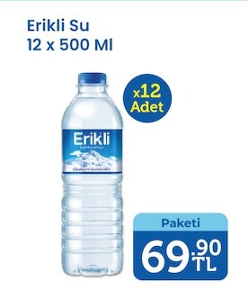 Erikli Su 12 X 500 Ml