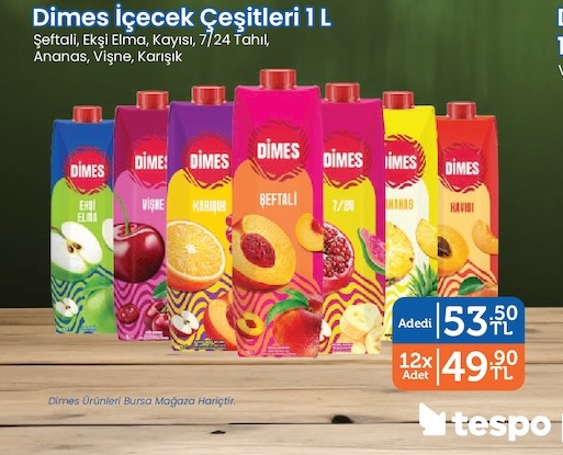 Dimes İçecek Çeşitleri 1 L