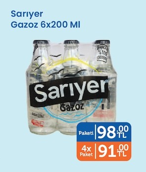 Sarıyer Gazoz 6X200 Ml