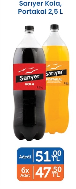 Sariyer Kola, Portakal 2,5 L