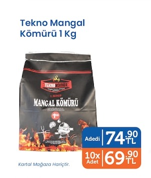 Tekno Mangal Kömürü 1 Kg