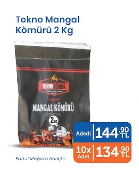 Tekno Mangal Kömürü 2 Kg
