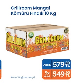 Grillroom Mangal Kömürü Fındık 10 Kg