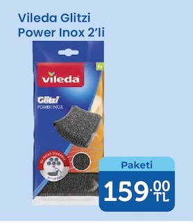 Vileda Glıtzi Power Inox 2'Li Paket