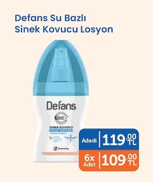 Defans Su Bazlı Sineği Kovucu Losyon