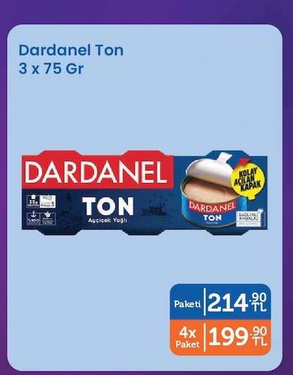 Dardanel Ton 3 X 75 Gr