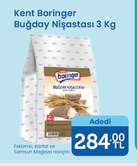 Kent Boringer Buğday Nişastası 3 Kg