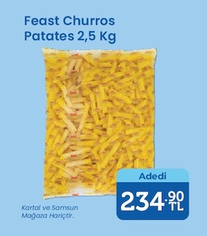 Feast Churros Patates 2,5 Kg