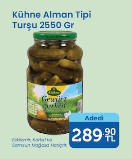 Kuhne Alman Tipi Turşu 2550 Gr