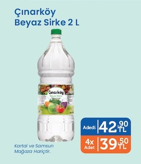 Çınarköy Beyaz Sirke 2 L