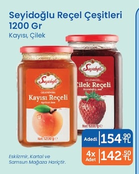 Seyidoğlu Reçel Çeşitleri 1200 Gr