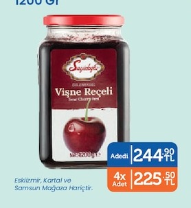 Seyidoğlu Vişne Reçeli 1200 Gr