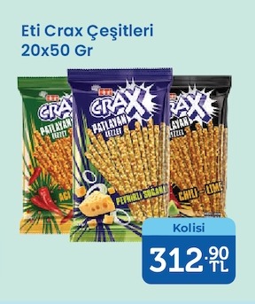 Eti Crax Çeşitleri 20X50 Gr