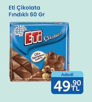 Eti Çikolata Fındıklı 60 Gr