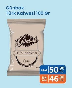 Günbak Türk Kahvesi 100 Gr