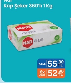 Nar Küp Şeker 360'Lı 1 Kg