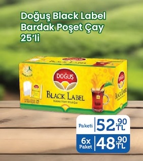 Doğuş Black Label Bardak Poşet Çay 25'Li