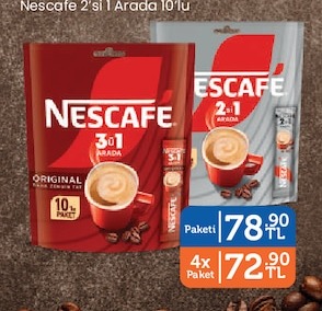 Nescafe 2'Si 1 Arada 10'Lu