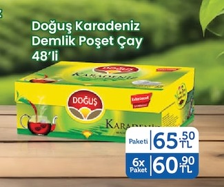 Doğuş Karadeniz Demlik Poşet Çay 48'Li