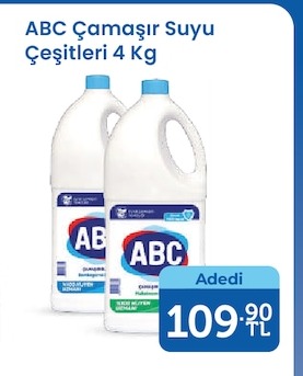 Abc Çamaşır Suyu Çeşitleri 4 Kg