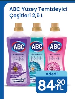 Abc Yüzey Temizleyici Çeşitleri 2,5 L
