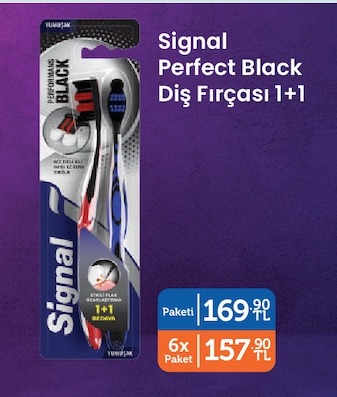 Signal Perfect Black Diş Fırçası 1+1
