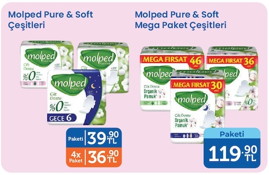 Molped Pure & Soft Mega Paket Çeşitleri