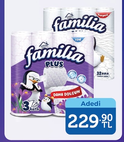 Familia Plus Tuvalet Kağıdı 32 Rulo