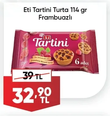 Eti Tartini Turta 114 Gr Frambuazlı