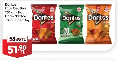Doritos Cips Çeşitleri 130 Gr